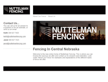 Tablet Screenshot of nuttelmanfencing.com